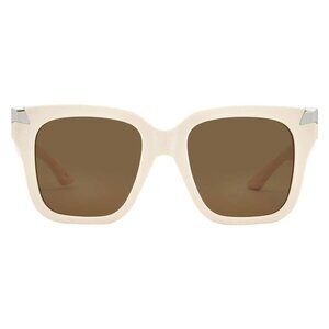 New Alexander McQueen Brown Square Ladies Sunglasses AM0440S 004 53 AM0440S 004